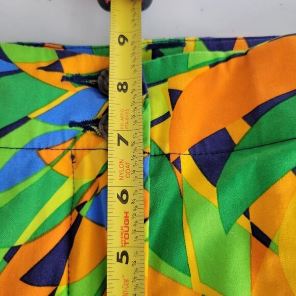 Loudmouth Golf Pants Womens 2 All Over Print Geometric Crop Capri AOP Golf Artsy - Picture 13 of 14